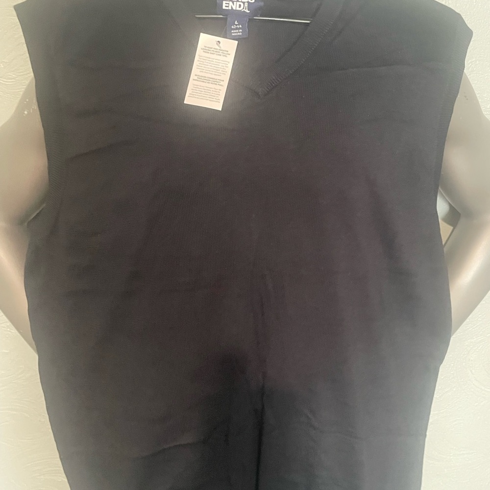 Classic Black V-Neck Sleeveless Top